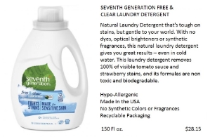 Seventh Generation Free & Clear Laundry Detergent